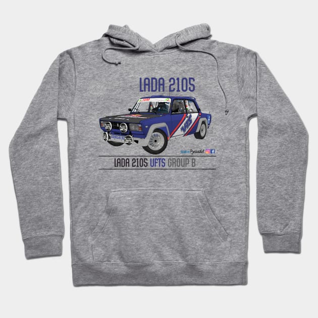 Lada 2105 VFTS Group B Front 06 Hoodie by PjesusArt